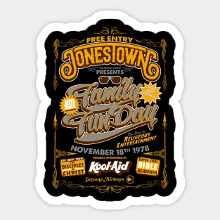 Jonestown Family Fun Day Sticker